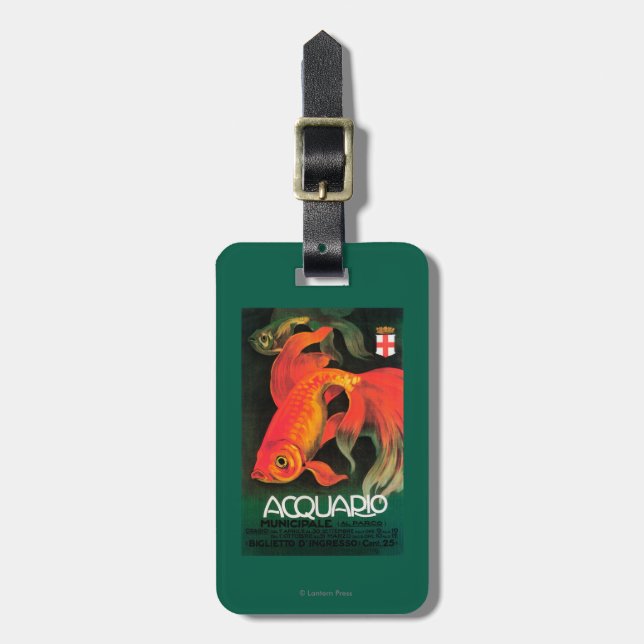 Aquarium & Municipal Park Promotional Poster Luggage Tag (Front Vertical)