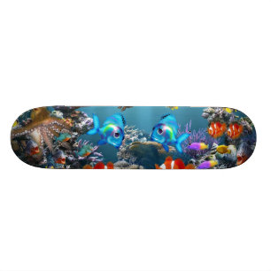 Aquarium Sealife Style Skateboard
