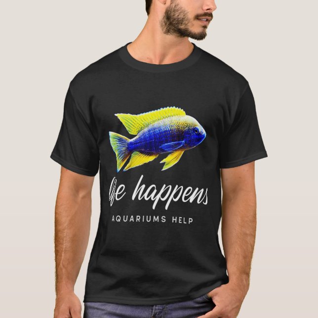 Aquarium Snails Identification Chart T-Shirt (Front)