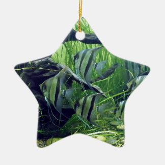 Aquarium Striped Fish Ceramic Tree Decoration