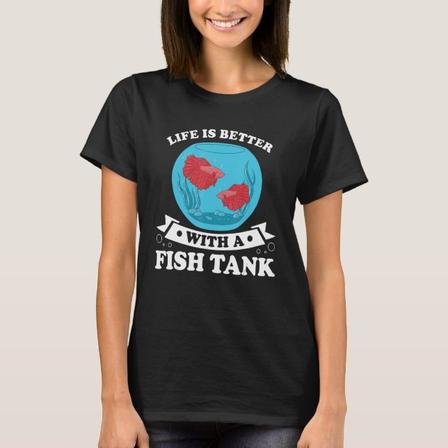 Aquarium Tech Fishkeeping Aquarist Fish Aquarium T-Shirt (Front)