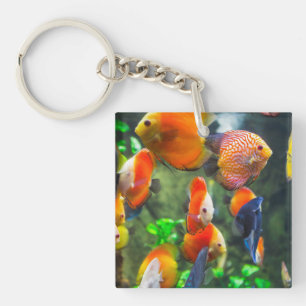 Aquarium Themed Fish Tank Key Ring