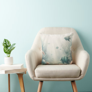 Aquarium Throw Pillow