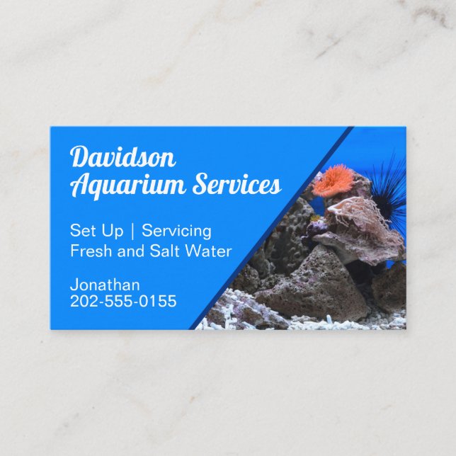 Aquarium Tropical Fish Tank Business Card (Front)