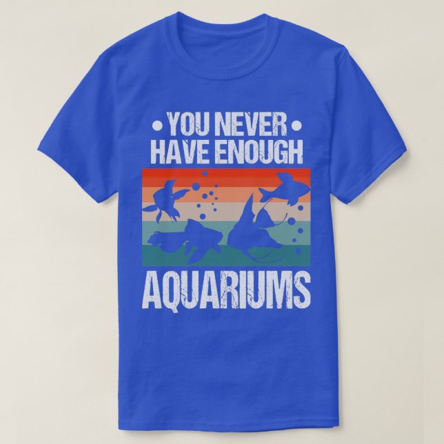 Aquarium Vintage Fishkeeper Aquascape Aquarist T-Shirt (Design Front)