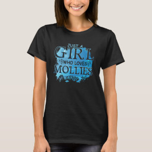 aquarium water fish women just a girl who loves mo T-Shirt