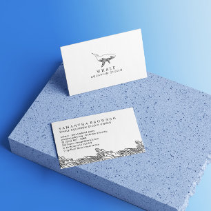Aquarium Whale Business Card