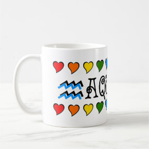 Aquarius 11oz. Classic Designer Mug