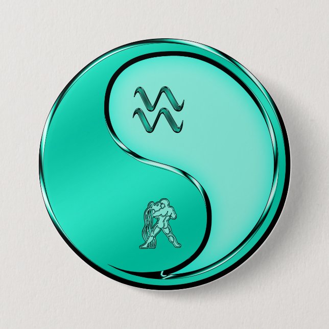 Aquarius 7.5 Cm Round Badge (Front)