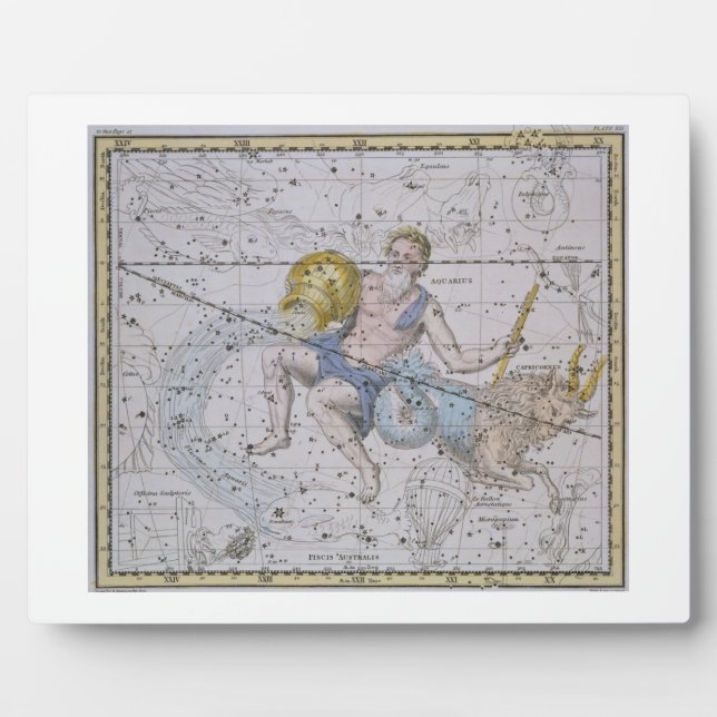 Aquarius and Capricorn, from 'A Celestial Atlas', Plaque (Front)