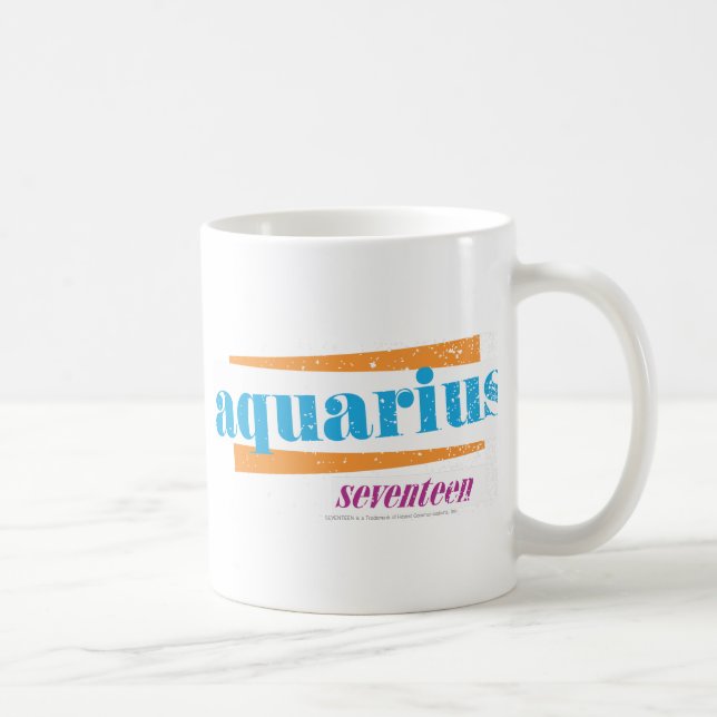 Aquarius Aqua Coffee Mug (Right)