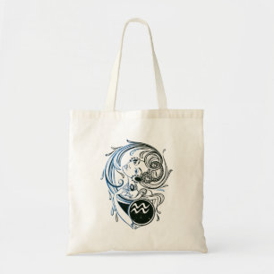 Aquarius Art Deco Lady Tote Bag