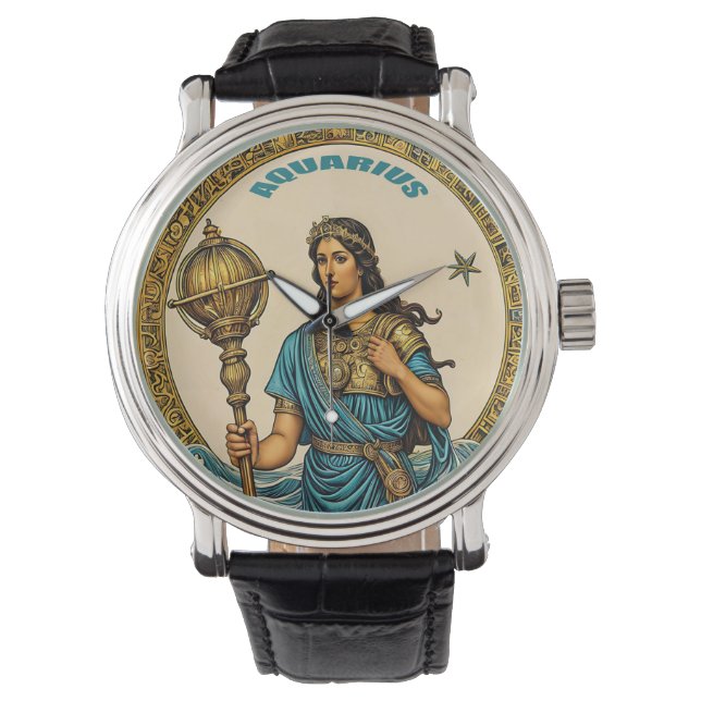 Aquarius astrology sign watch (Front)