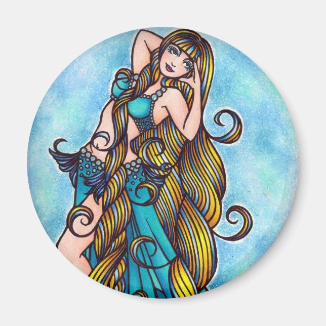 Aquarius Belly Dancer Magnet (Front)