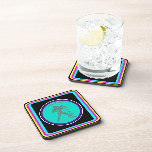 Aquarius Beverage Coaster (Right Side)