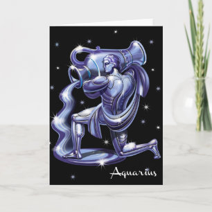 Aquarius Birthday Card