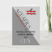 Aquarius Birthday for Him January 21st to February