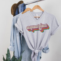 Aquarius Birthday Gift Zodiac Sign Retro Christmas