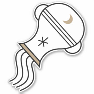 Aquarius black astrological symbol Water sign