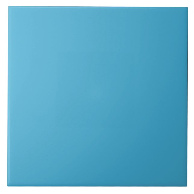 Aquarius Blue Ceramic Tile. Tile (Front)