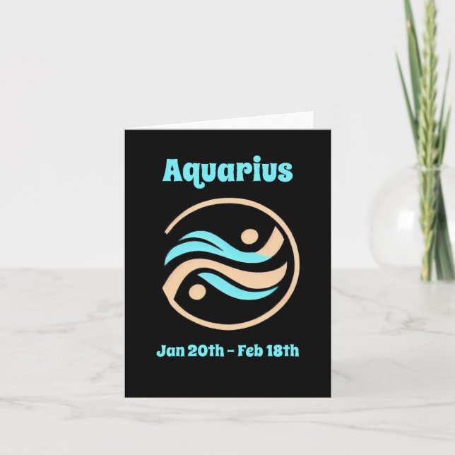 Aquarius  card (Front)