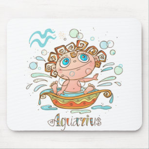 Aquarius Cartoon Baby Mouse Mat