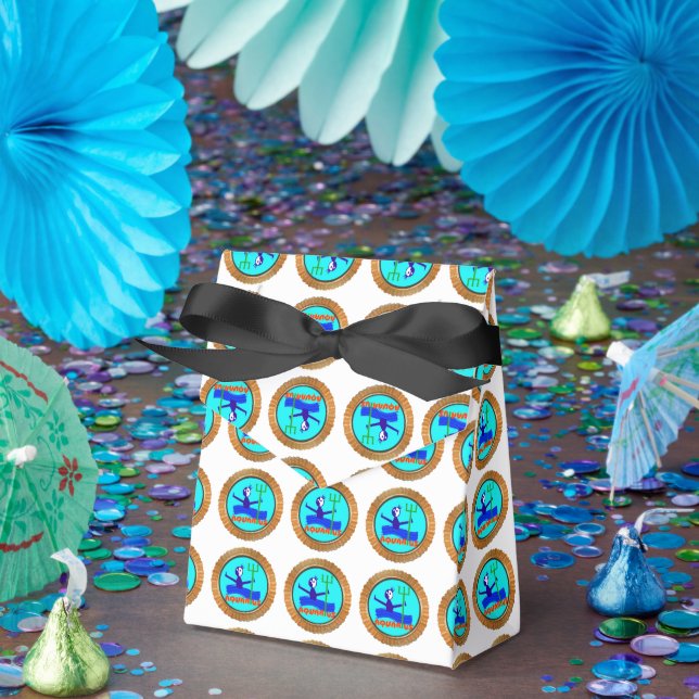 Aquarius cartoon the water bearer Horoscope Favour Box (Party)