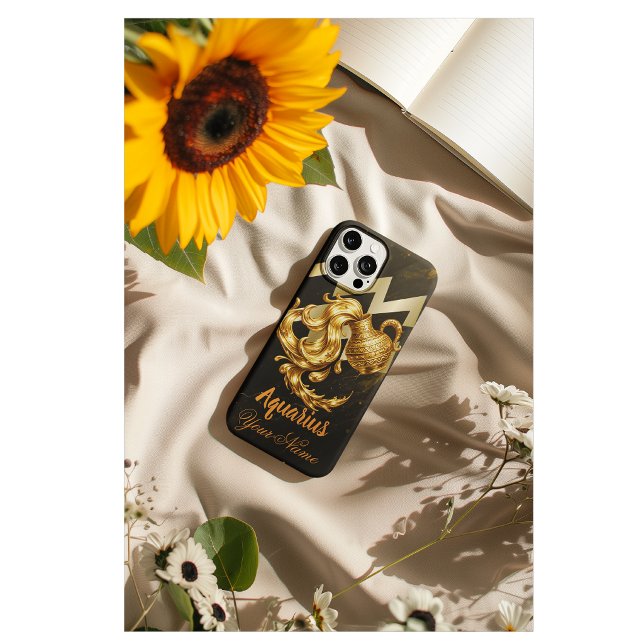 Aquarius Case-Mate Barely There iPhone 16 Case (Unpredictable. Unapologetic. Aquarius. Customizable for your name!)