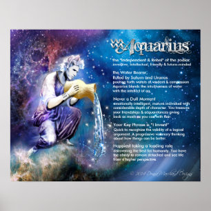 Aquarius Characteristics Poster