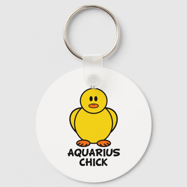 Aquarius Chick Key Ring (Front)