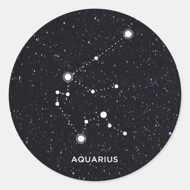 Aquarius Classic Round Sticker (Front)