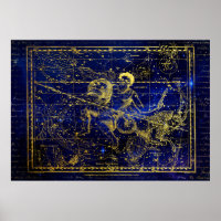 aquarius constellation poster
