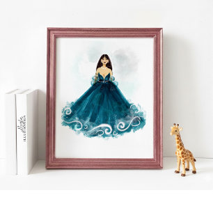 Aquarius Constellation Poster, Minimalist Zodiac  Poster