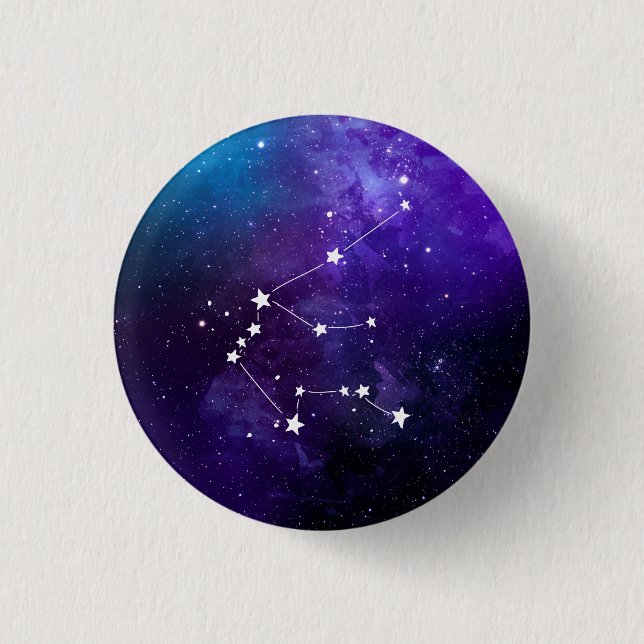 Aquarius Constellation Zodiac 3 Cm Round Badge (Front)