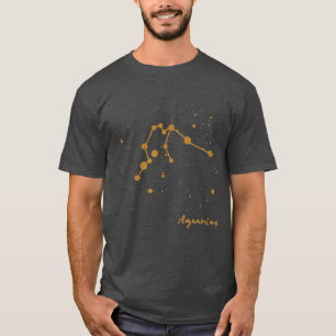 Aquarius Constellation Zodiac Star Sign Birthday T-Shirt