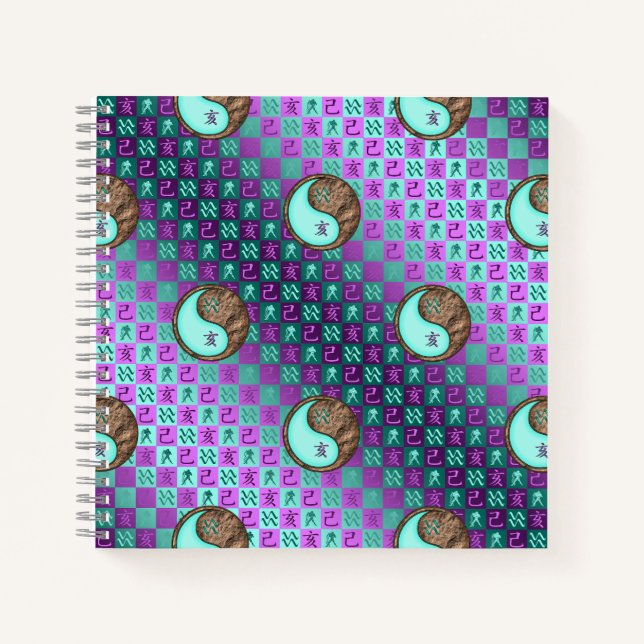 Aquarius & Earth Boar Notebook (Front)