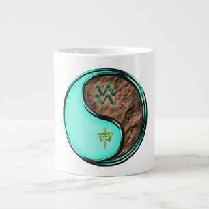 Aquarius & Earth Monkey Large Coffee Mug