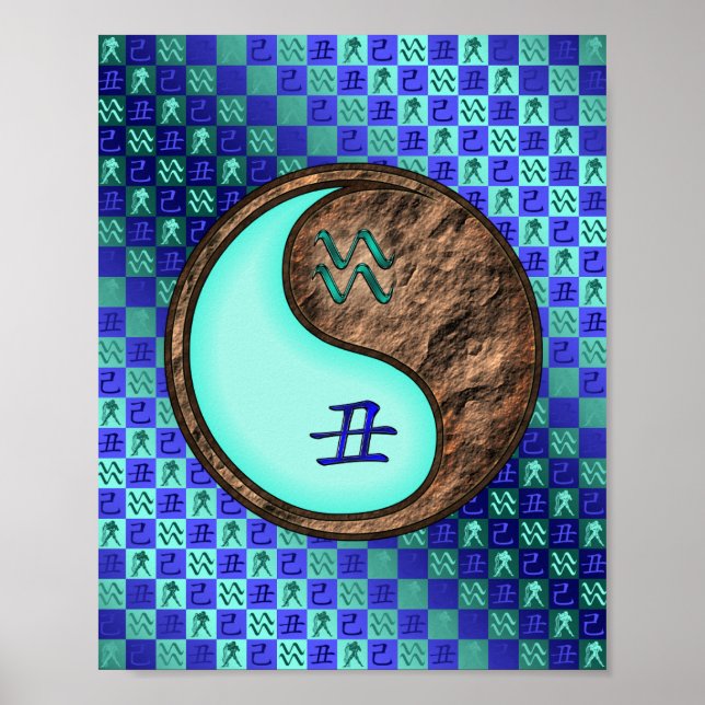Aquarius & Earth Ox Poster (Front)