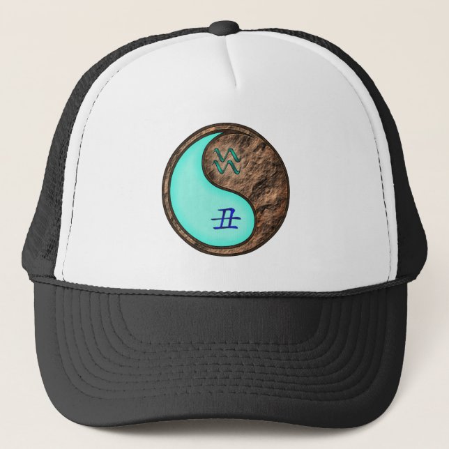 Aquarius & Earth Ox Trucker Hat (Front)