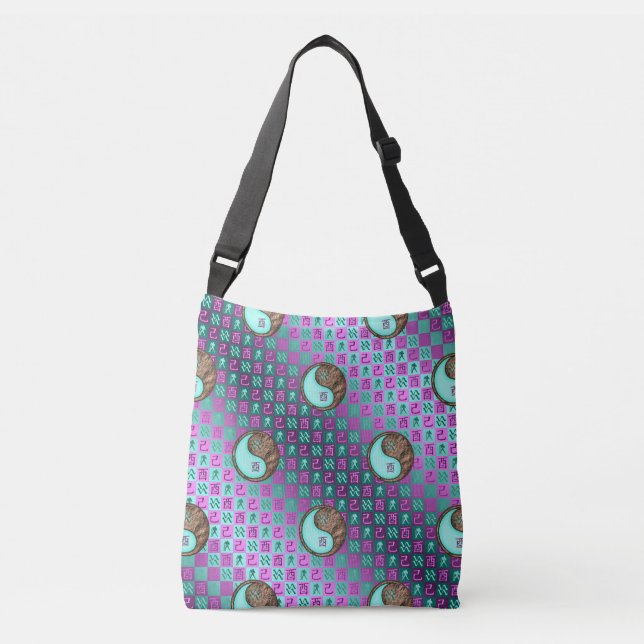 Aquarius & Earth Rooster Crossbody Bag (Front)