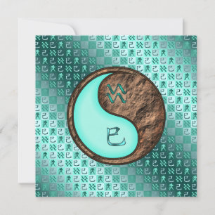 Aquarius & Earth Snake Card