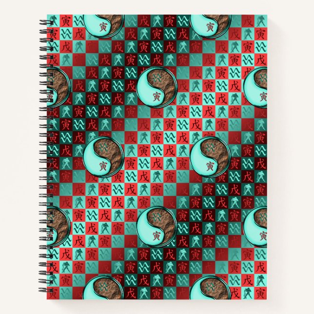 Aquarius & Earth Tiger Notebook (Front)