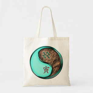 Aquarius & Earth Tiger Tote Bag