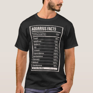 Aquarius Facts Apparel For Men And Women Funny Zod T-Shirt