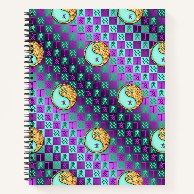 Aquarius & Fire Boar Notebook (Front)