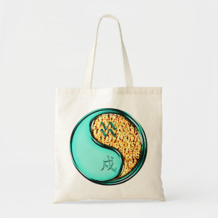 Aquarius & Fire Dog Tote Bag