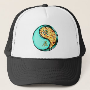 Aquarius & Fire Dragon Trucker Hat