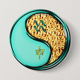 Aquarius & Fire Monkey 7.5 Cm Round Badge