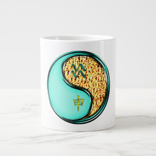Aquarius & Fire Monkey Large Coffee Mug