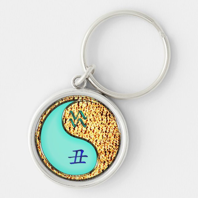 Aquarius & Fire Ox Key Ring (Front)